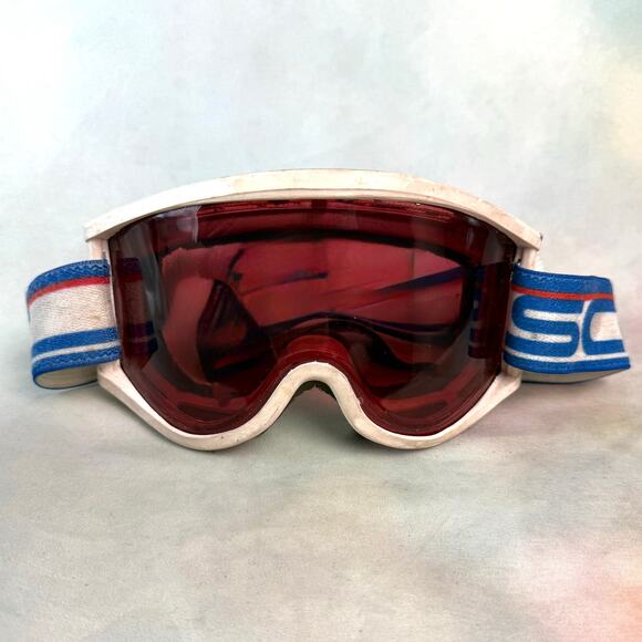 Vintage 80s Scott USA Thermal Anti Fog Lens Ski Snowboard Goggles With Box - Picture 1 of 6